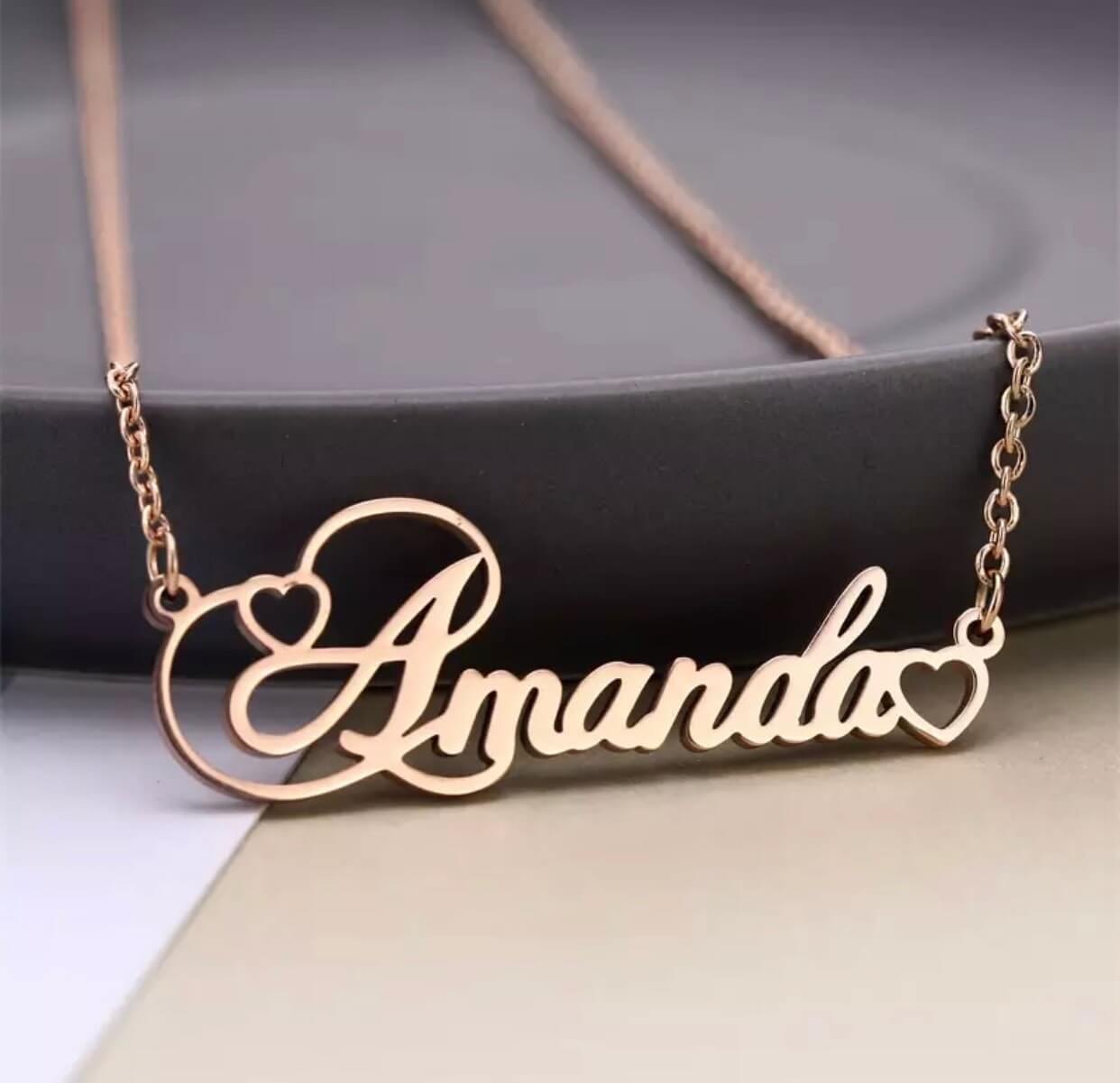 Classy Name Necklace | MJ Creations