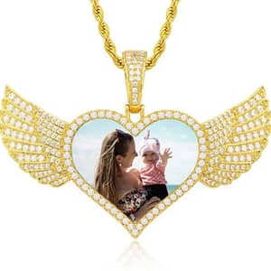 Angel Wings Memory Necklace