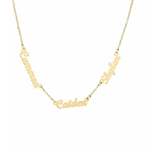 3-6 Name Shaped Necklace