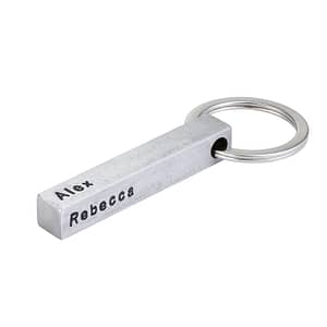 Personalized 3D Bar Keychain