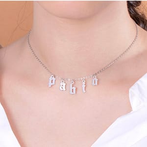 Old English Choker Name Necklace