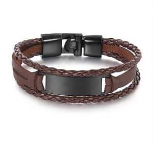 Multilayer  Black/Brown Bracelet Men
