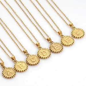 Ancient Round Hollow Out Sunflower Gold Pendant
